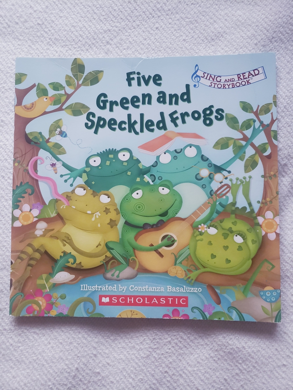Five Green and Speckled Frogs Children's Book